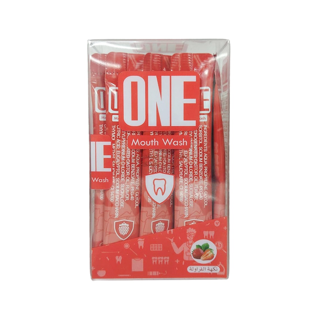 One  Advanced  Mouthwash Strawberry Flavor, 20 Sackets x 12 ml