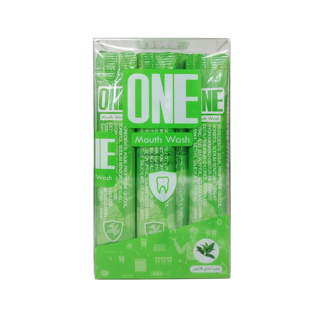 One Advanced Mouth wash Green Tea Flavor Sackets - 20 * 12 ml