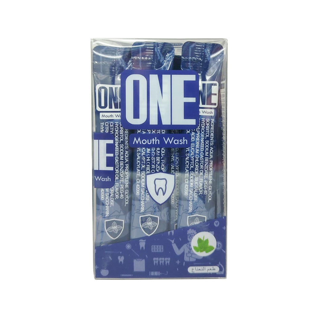 One  Mouth wash Mint Flavor Sackets - 20 * 12 ml