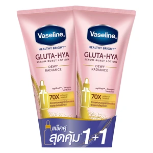 Vaseline Healthy Bright Gluta-Hya Serum Burst Lotion Dewy Radiance 300*2 ml 