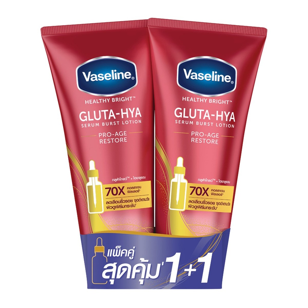 Vaseline Healthy Bright Gluta-Hya Serum Burst Lotion Pro-Age Restore 300 ml