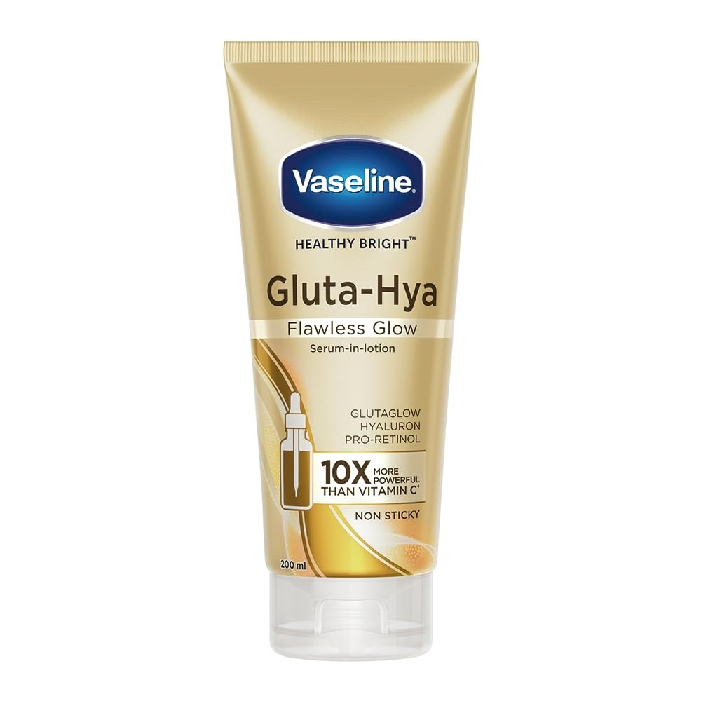 Vaseline Healthy Bright Gluta Hya Serum Burst UV Lotion Flawless Glow 170 Ml. 