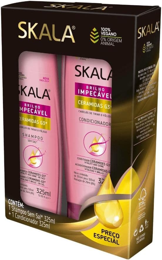 Skala Kit Shampoo e Condicionador Ceramidas G3 325ml