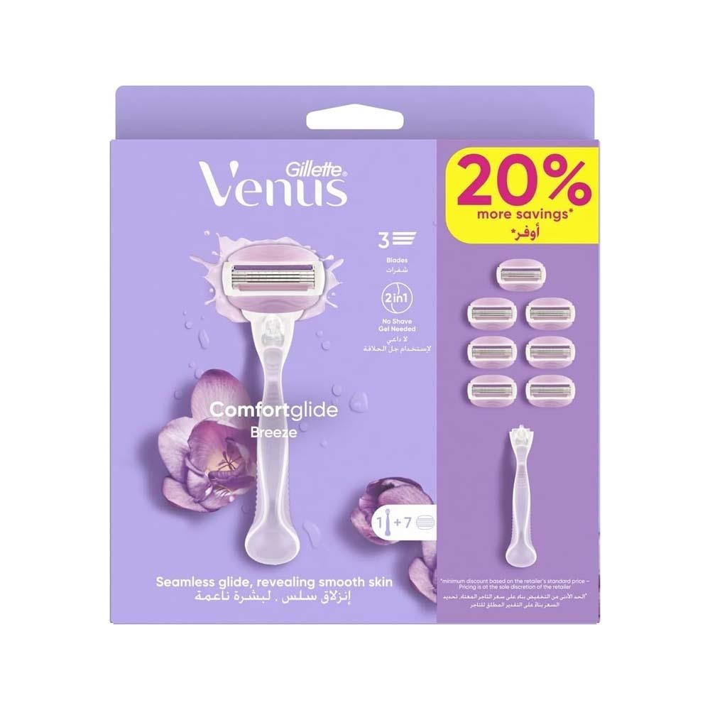 Gillette Venus ComfortGlide Breeze Women's Razor - 7 Blades