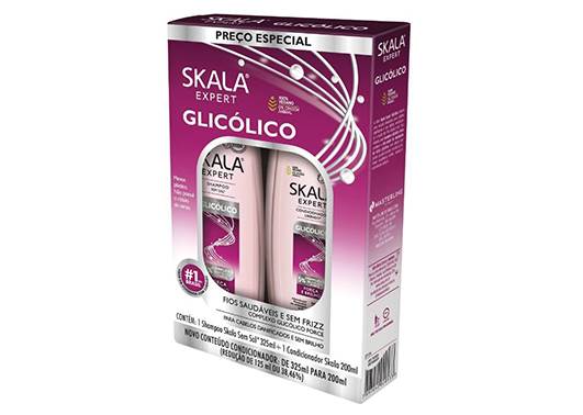  سكالا مجموعة جليكوليك شامبو 325 مل + بلسم 200 مل