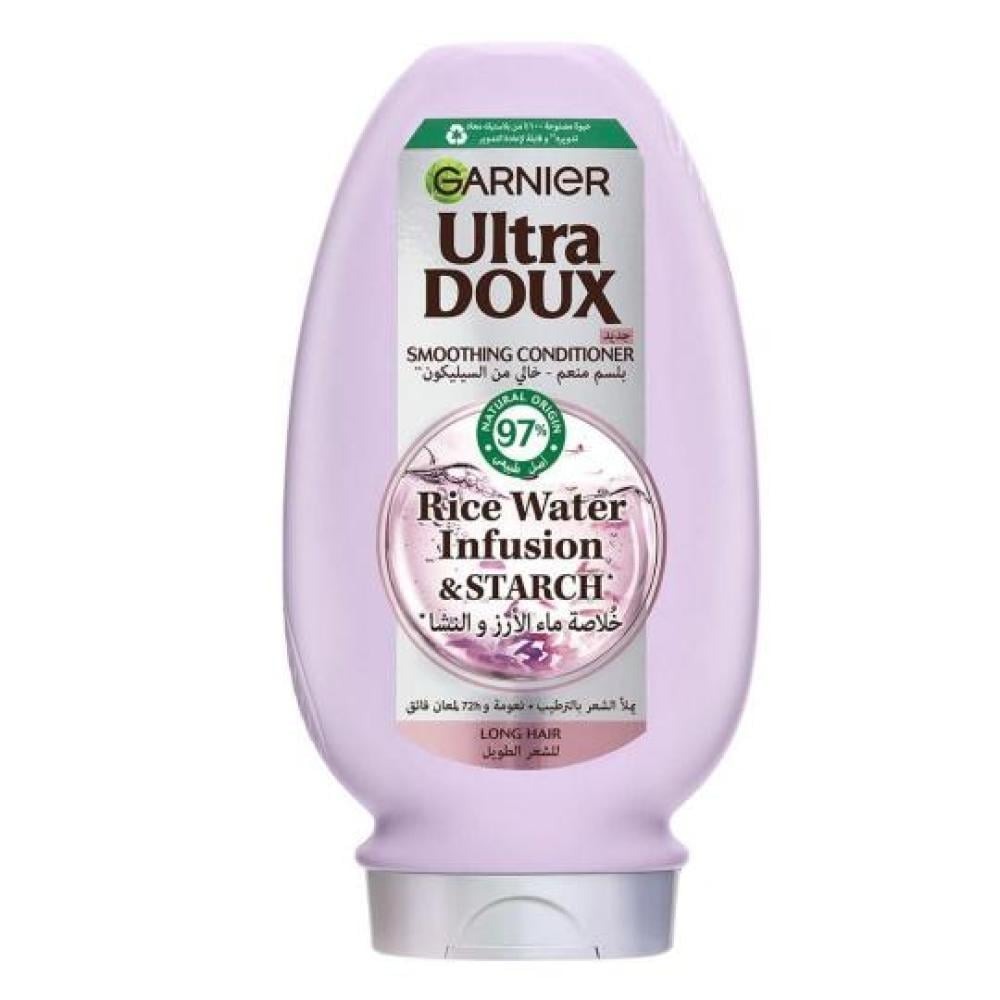 Garnier Ultra Doux Hydrating and Smoothing Conditioner with Rice Water and Starch Extract - 360 ml