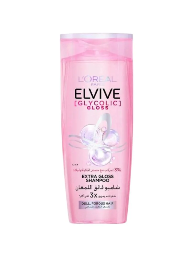 لوريال باريس شامبو الفيف جليكوليك جلوس فائق اللمعان للشعر الباهت - 400 مل