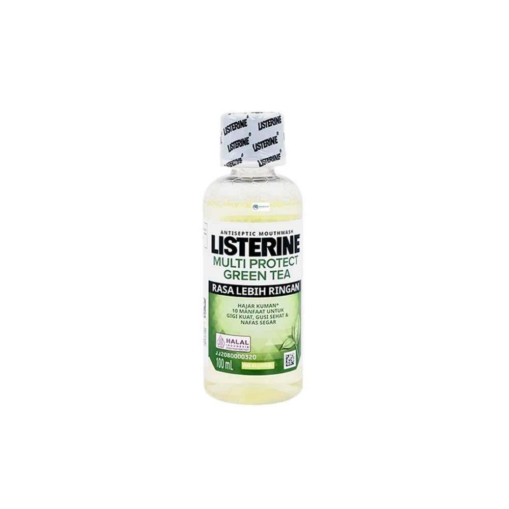 لسترين غسول فم بالشاي الأخضر الطبيعي - 100 مل 