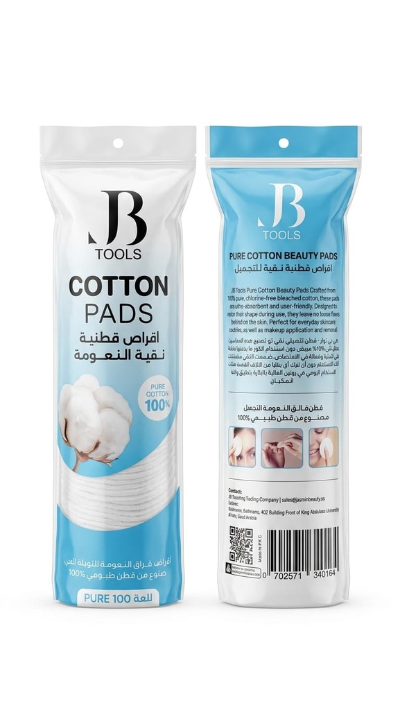 JB COTTON PADS 100 Piece