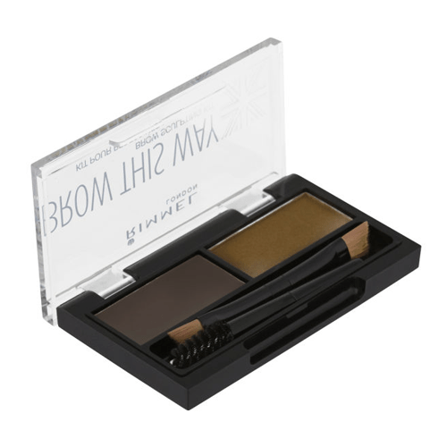 Rimmel London Brow This Way Eyebrow Powder Kit - Dark Brown