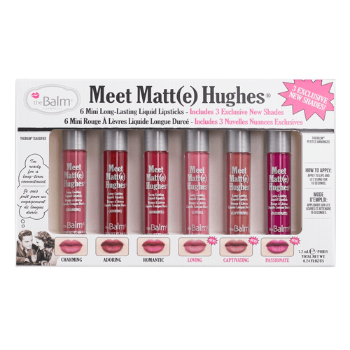 The Balm Set of 6 Meet Matte Hughes Liquid Lipsticks-3