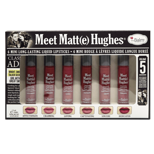 05 The Balm 6 Mini Meet Matte Hughes Liquid Lipstick Set