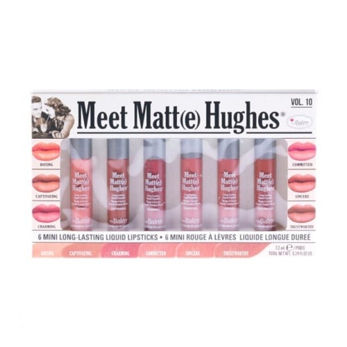 The Balm Set of 6 Minis Meet Matte Hughes Liquid Lipstick - 10