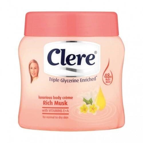 Clere moisturizing body cream and powder 500 ml