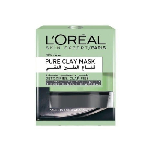 L'Oreal Paris Detox Charcoal Mask Pure Clay Mask - 50ml