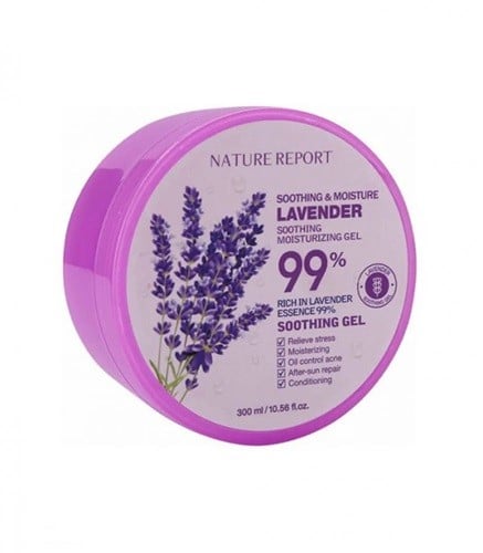Nature Report Moisturizing Gel for Face and Body Lavender 99% -300 ml