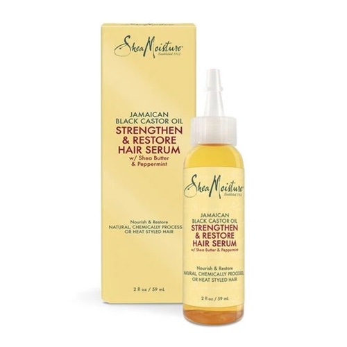 سيروم بزيت الخروع الأسود الجامايكي يقوي الشعر، وينميه، ويرممه 59مل