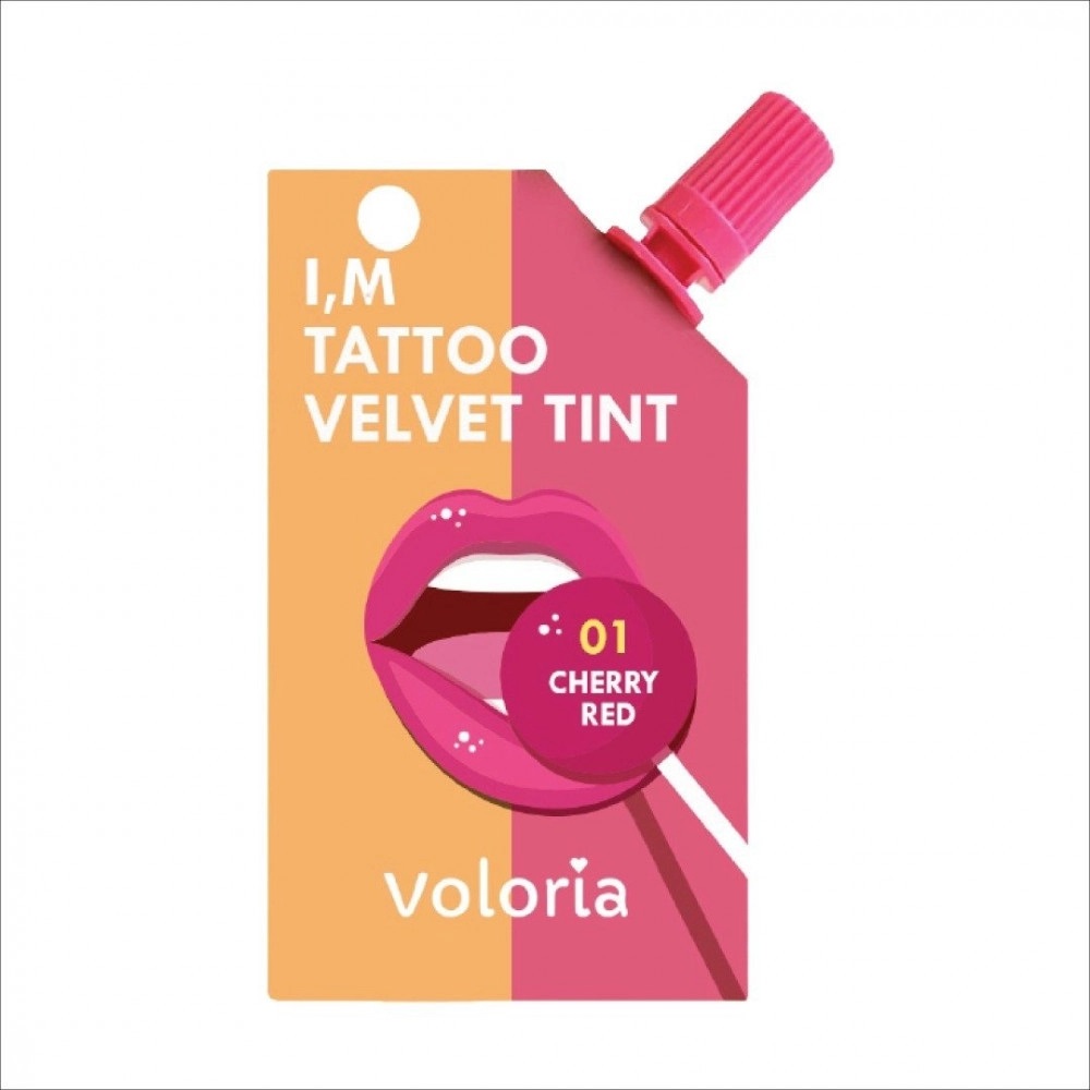 Voloria Im Tattoo Velvet Tint- 01 Cherry Red