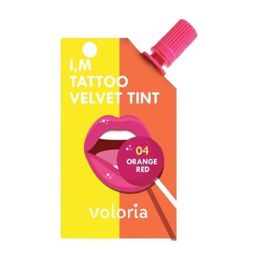 Voloria - I'm Tattoo Velvet Tint ORANGE RED 04