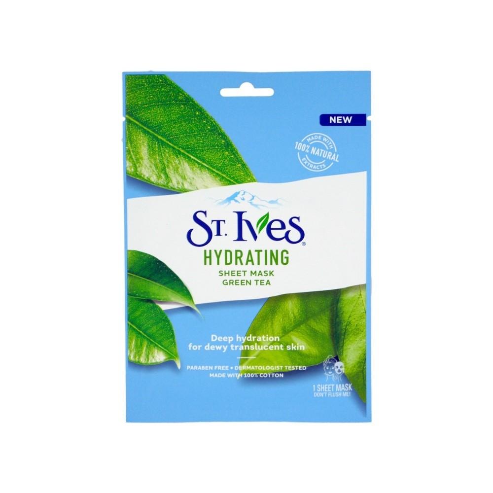 St Ives | Sheet mask with green tea extract to moisturize the skin - mask 1
