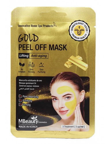 M Beauty golden peeling mask 3 pieces