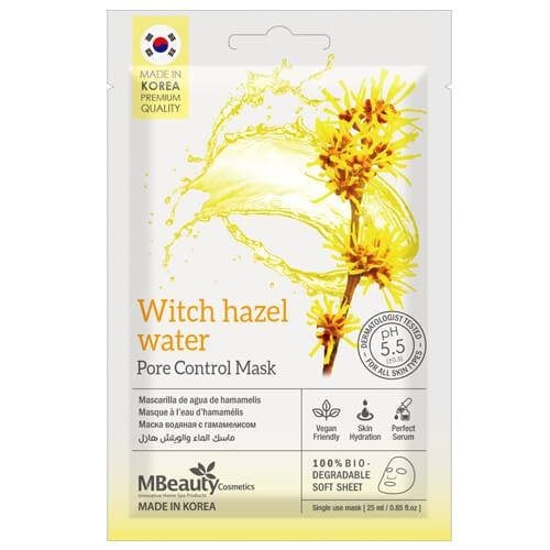 M beauty witch hazel pore control water mask 25 ml