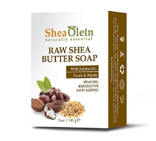 Shea Olean Frank Raw Shea Butter Soap with Jojoba Oil 141g