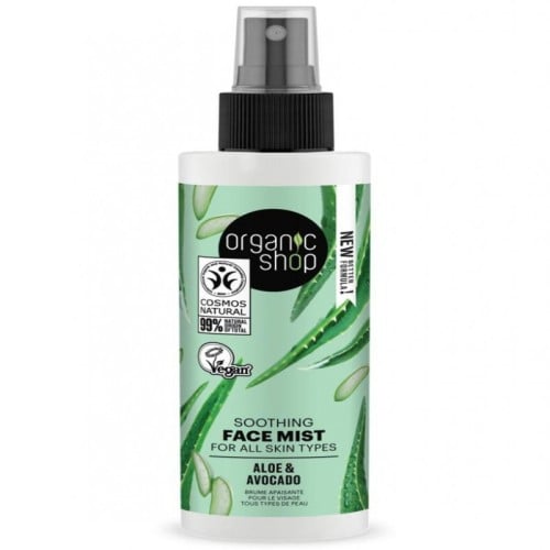 Organic Shop Calming Facial Spray with Avocado and Aloe Vera 150 ml
