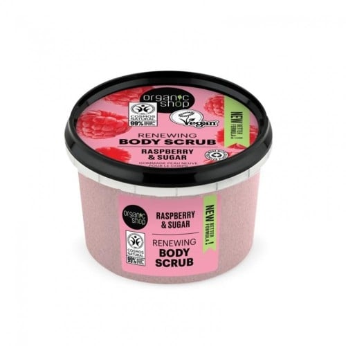 The Organic Shop - Sugar Scrub for the Body with Raspberry Scent 250 ml