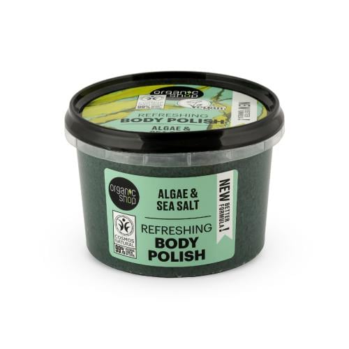 Organic Shop Refreshing Body Scrub with Algae and Sea Salt 250 ml