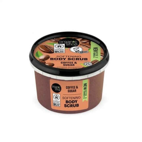 اورجانيك شوب مقشر السكر للجسم بالقهوة 250مل