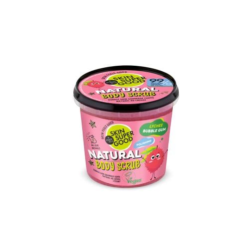 Organic Shop - Natural Body Scrub with Softening Lychee Gum Scent 360 ml