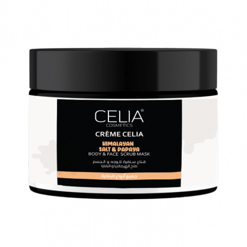 Celia Scrub Mask for Face and Body with Himalayan Salt and Papaya 500 ml