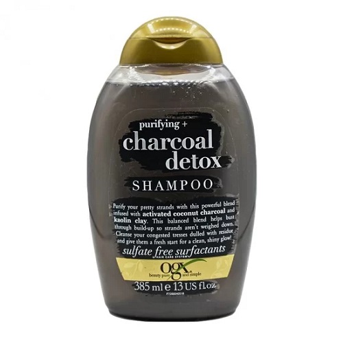 OGX, Charcoal Detox Shampoo, Purifying Scalp with Kaolin Clay - 385 ml