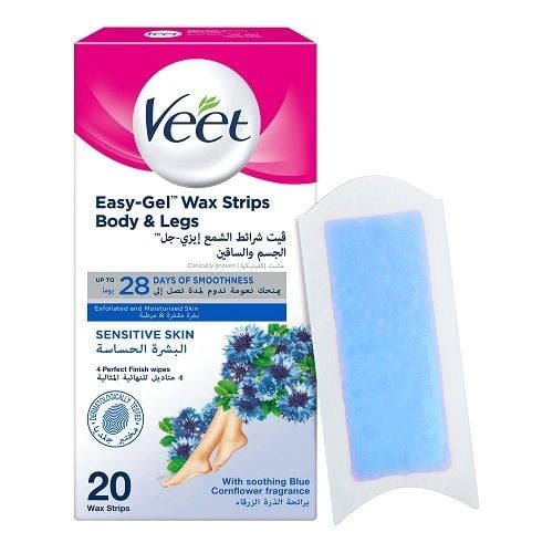 Veet Hair Remover Cold Wax Strips Sensitive Skin 20s