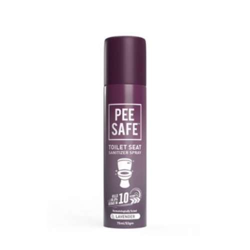 Pee Safe Dermatologically Tested Lavender Scent Toilet Seat Sanitizer Spray 75ml