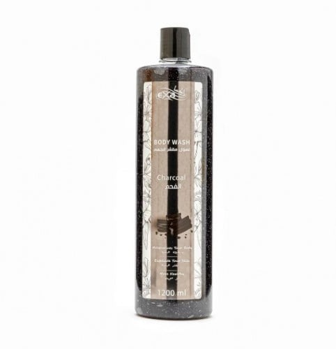 Exa - Exfoliating Body Wash 1200 ml - Charcoal