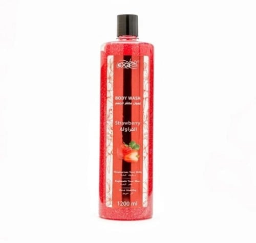 Exa - Exfoliating Body Wash 1200 ml - Strawberry