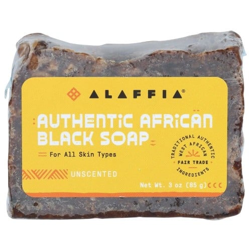 Alafia African Black Soap Unscented 85g