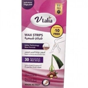 M Beauty wax strips with argan oil and amber
