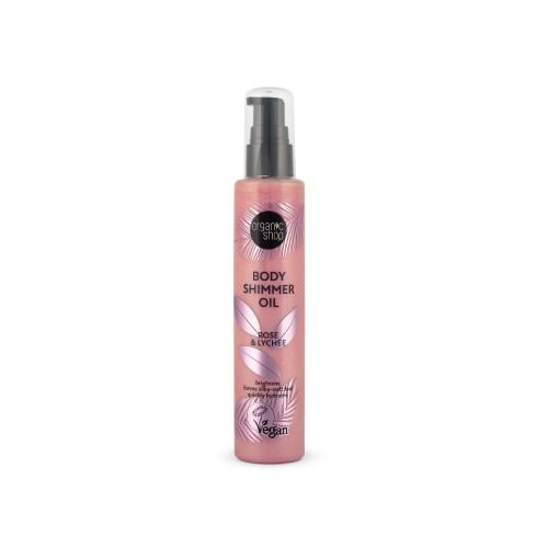 The Organic Shop Shiny Body Oil with Rose and Lychee 100 ml