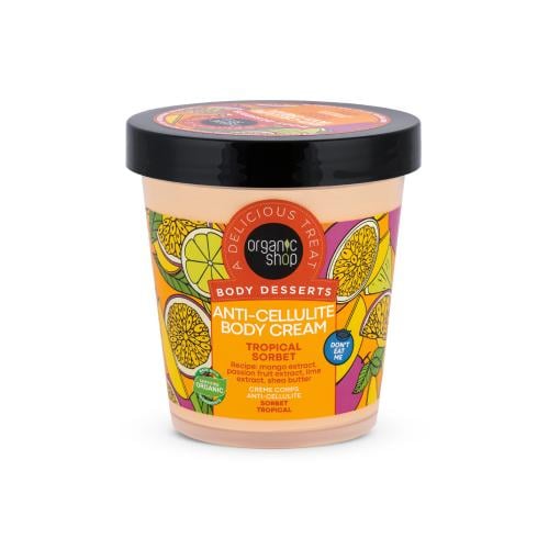 Organic shop body cream with tropical fruits 450 ml