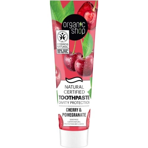 اورجانيك شوب معجون اسنان بالكرز والرمان 100جم