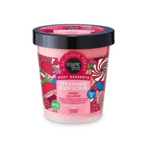 Organic shop body scrub lollipop 450 ml