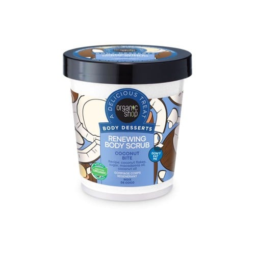 Organic shop body scrub with coconut extract 450 ml