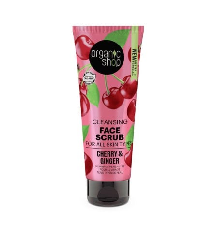 Organic Shop Cherry and Ginger Facial Scrub 75 ml