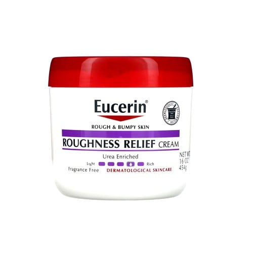 Eucerin Roughness Relief Cream, Fragrance Free Body Cream For Dry Skin, 16 Oz Jar