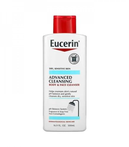 Eucerin Face and Body Cleanser 500 ml