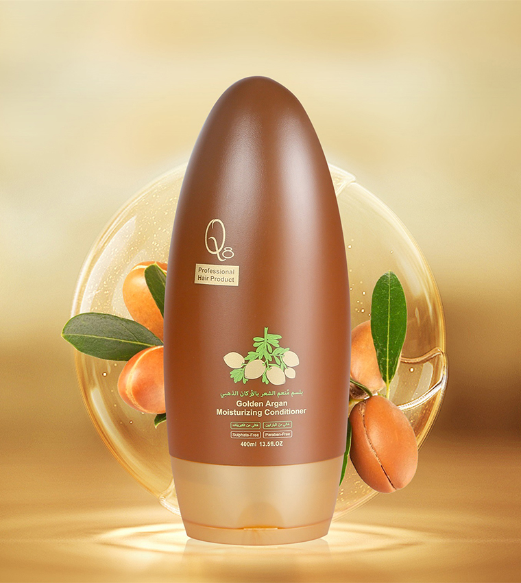 كيو 8 بلسم الاركان الذهبي الناعم 450 مل