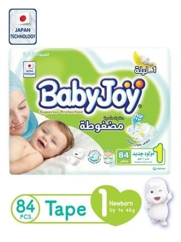 بيبي جوي حفاضات رقم 1 ميجا 84 حبة (24106)